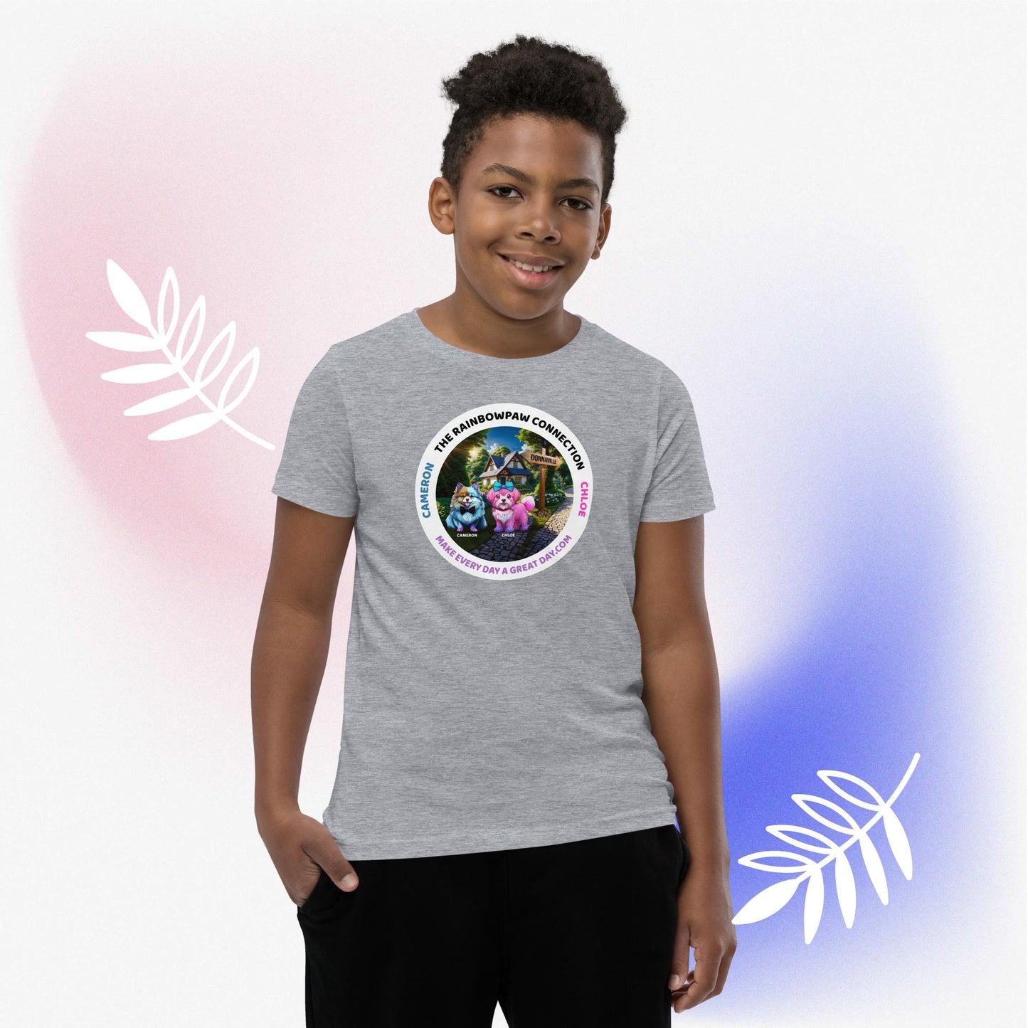 BOYS Youth Short Sleeve T-Shirt - Standout Style: Be Bold & Kind with Cameron and Chloe in DonnaVille!