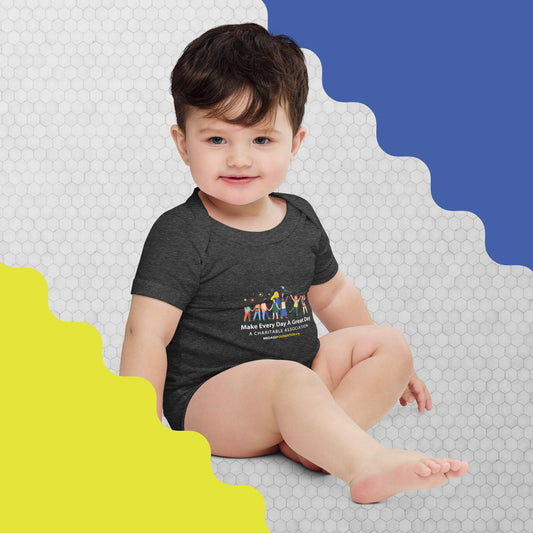 Baby (BOY) short sleeve one piece ( Printed Front and Back )