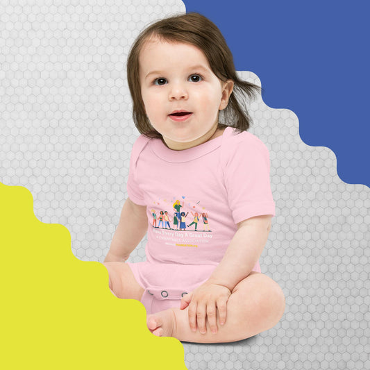 Baby (Girl) short sleeve one piece ( Printed Front and Back )