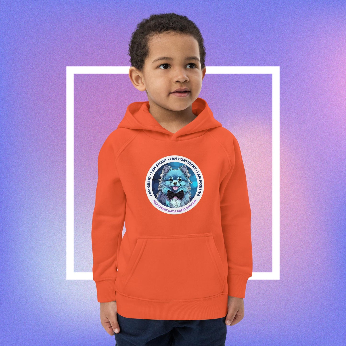 Kids eco hoodie - Cozy Up & Do Good with Cameron: Eco-Friendly Hoodies for Little Champions!