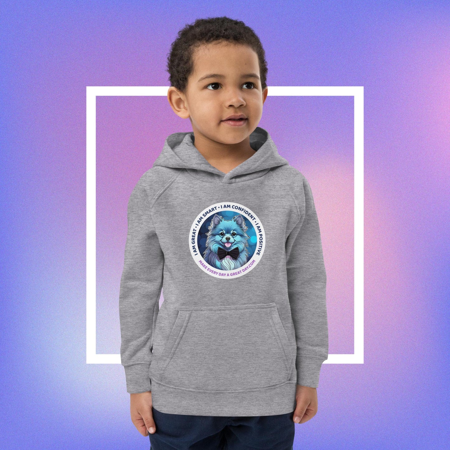 Kids eco hoodie - Cozy Up & Do Good with Cameron: Eco-Friendly Hoodies for Little Champions!