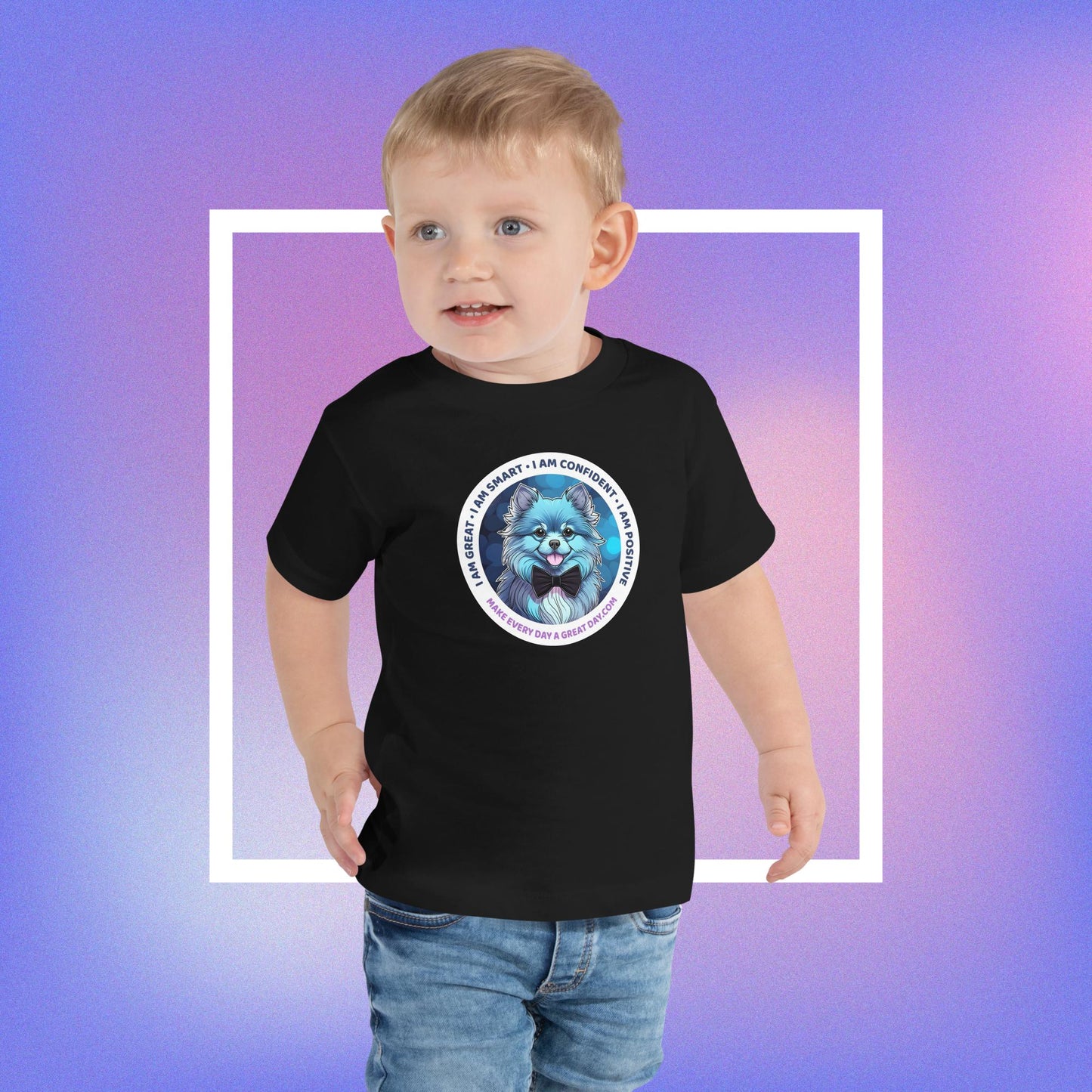 Toddler Short Sleeve Tee - Be Bold & Kind with Cameron: Tees That Empower Your Toddler!