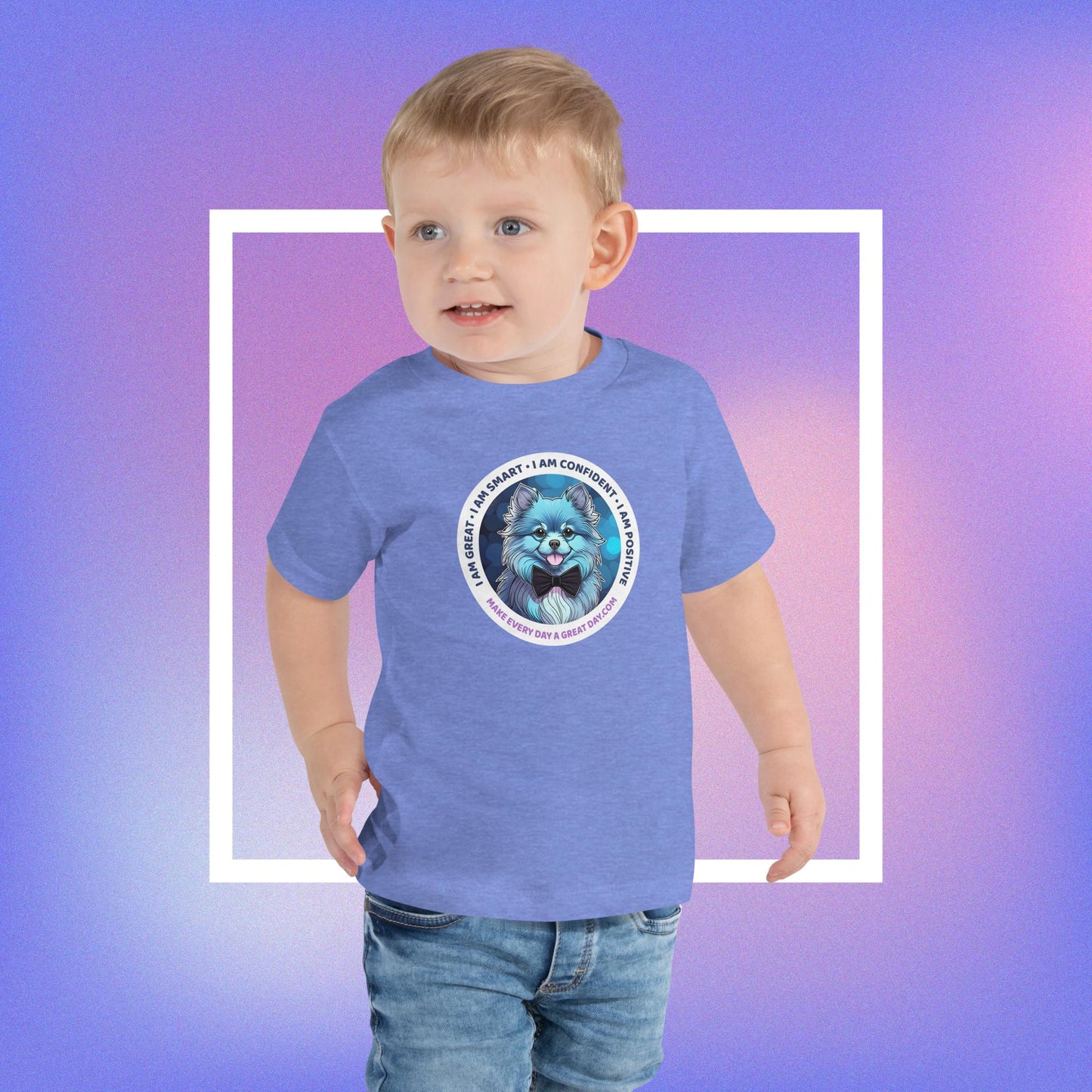 Toddler Short Sleeve Tee - Be Bold & Kind with Cameron: Tees That Empower Your Toddler!