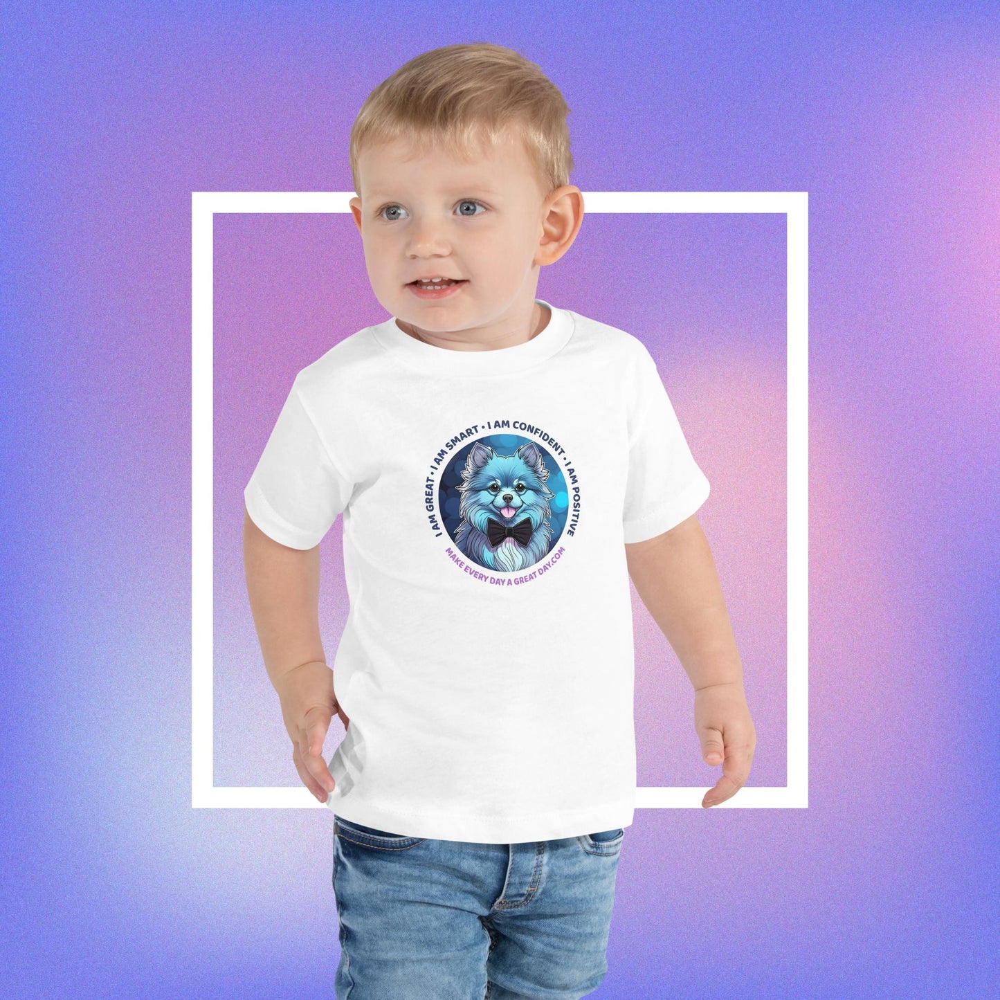 Toddler Short Sleeve Tee - Be Bold & Kind with Cameron: Tees That Empower Your Toddler!