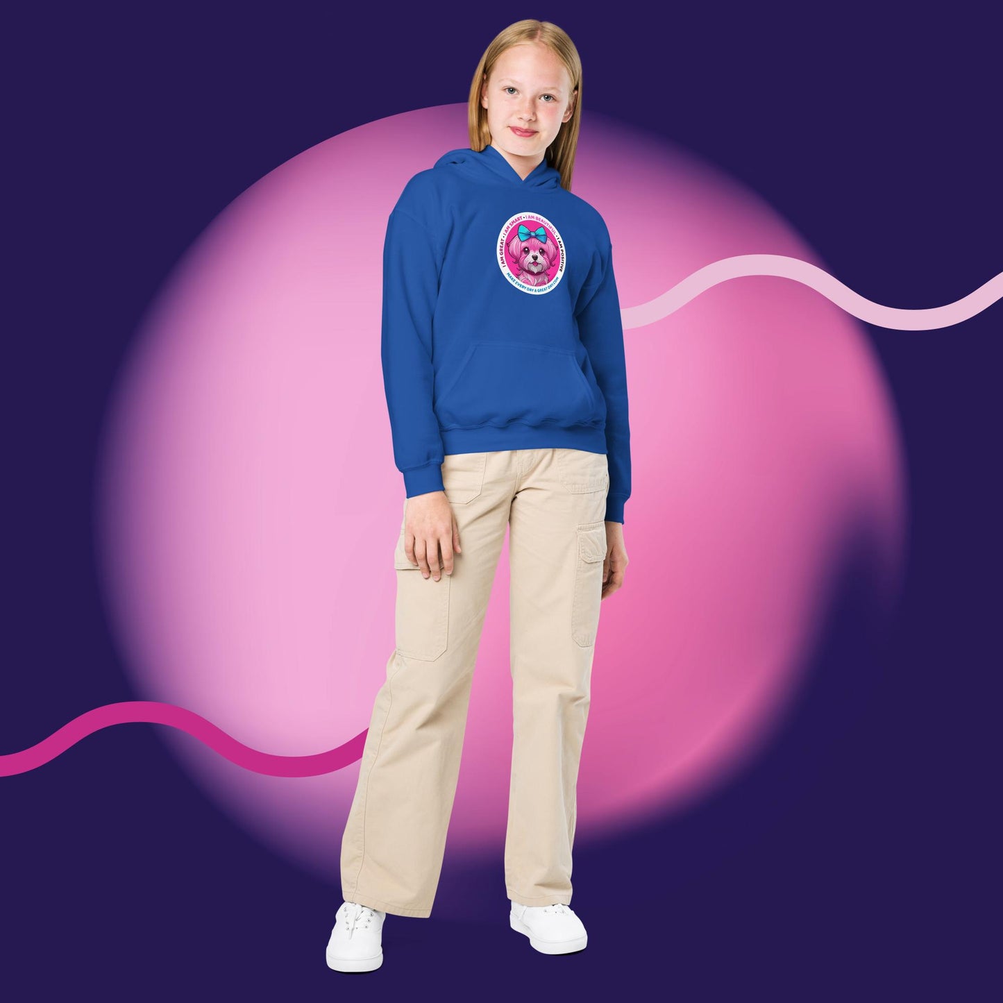 Youth heavy blend hoodie -  Conquer Every Day with Kindness: Durable Hoodies Made for Mini Heroes!