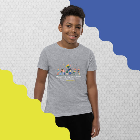 (Boy's) Youth Short Sleeve T-Shirt ( Printed on Front and Back )