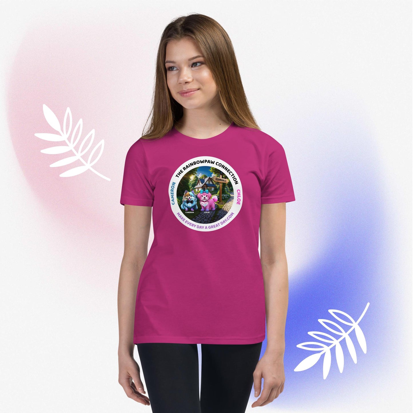 GIRLS Youth Short Sleeve T-Shirt - Standout Style: Be Bold & Kind with Cameron and Chloe in DonnaVille!