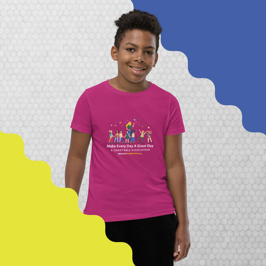 (Boy's) Youth Short Sleeve T-Shirt ( Printed on Front and Back )