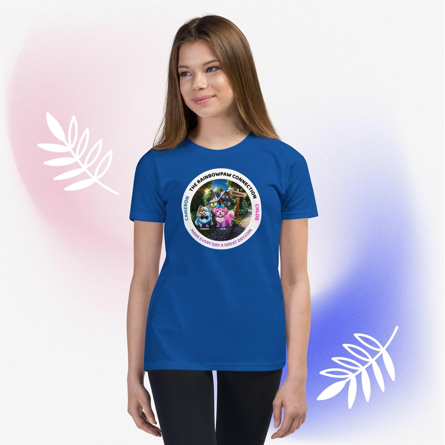 GIRLS Youth Short Sleeve T-Shirt - Standout Style: Be Bold & Kind with Cameron and Chloe in DonnaVille!